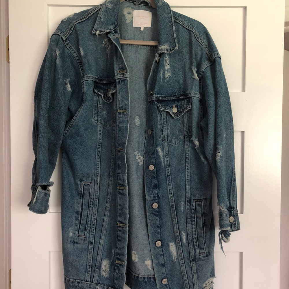 Long Zara Denim Jacket